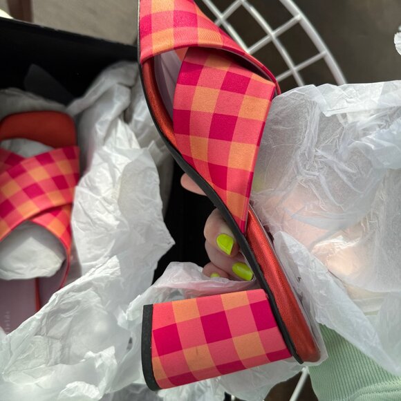 Unreal Fields Madge Fuschia/Orange Sandal Size 9/EU 40 - Picture 7 of 9
